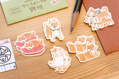 Washi Sticker Set, Shiba Inu