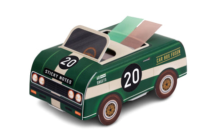 Sticky Tab Dispenser, Green Racecar