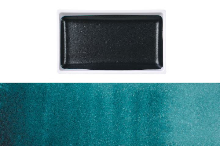Gansai Tambi Watercolors, #57 Turquoise Green Deep