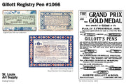 Gillott #1066 Registry Pen Nib (Vintage)