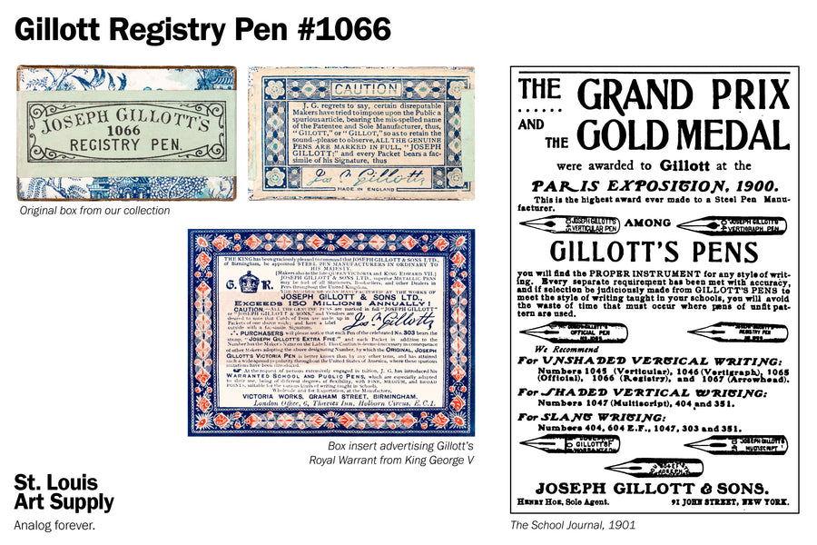 Gillott #1066 Registry Pen Nib (Vintage)