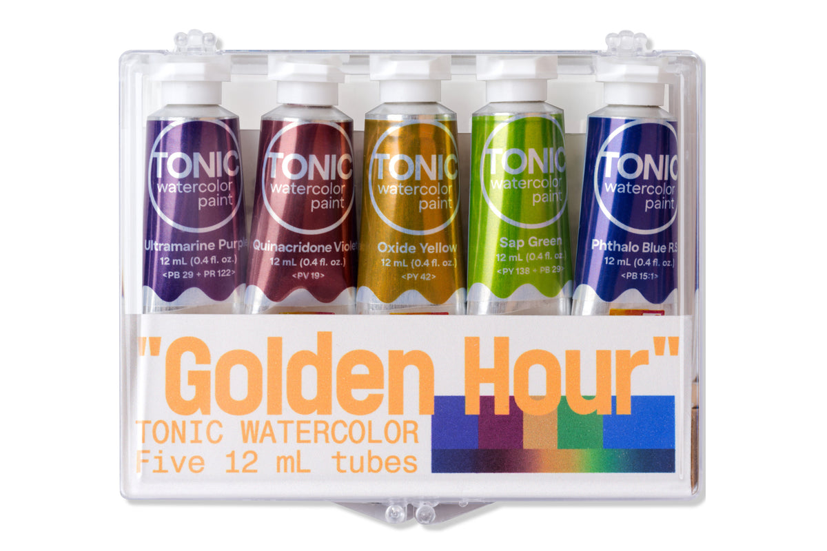 Tonic Watercolor, 12 mL, "Golden Hour" Set of 5