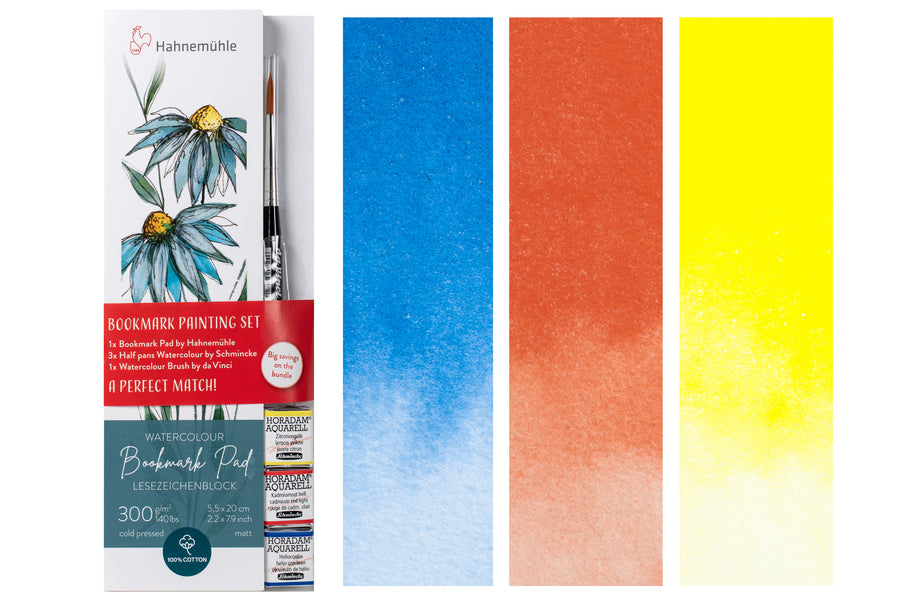 Watercolor Bookmark Bundle (Hahnemühle + Schmincke + Da Vinci)