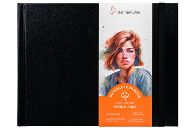 100% Cotton Watercolor Book, Deckled Edges