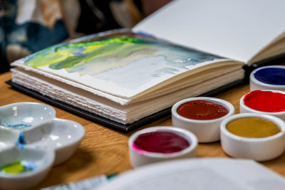 100% Cotton Watercolor Book, Deckled Edges