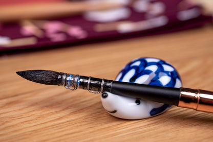 Porcelain Hedgehog Brush Rest