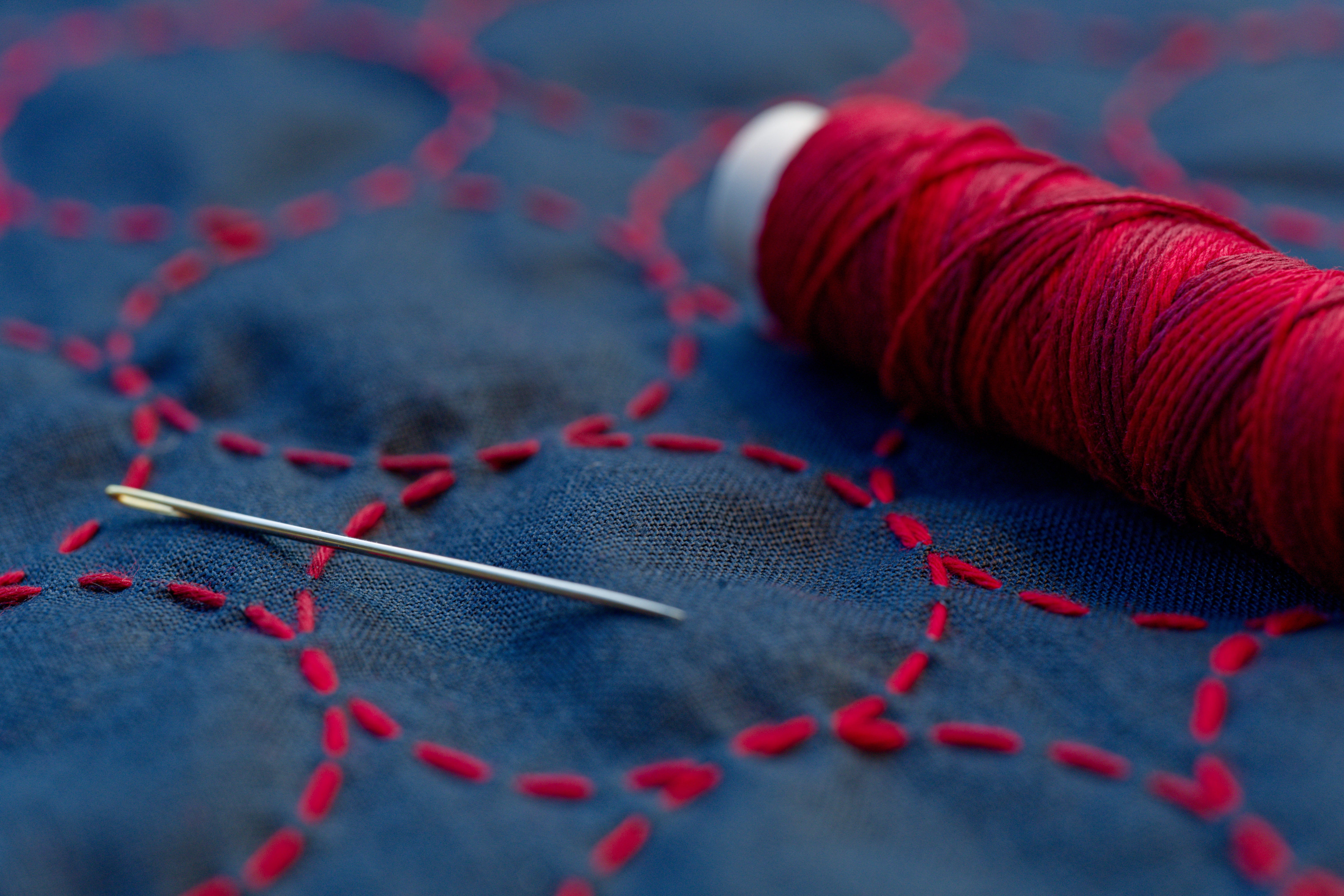 Hidamari Sashiko Thread, #401 Cranberry – St. Louis Art Supply