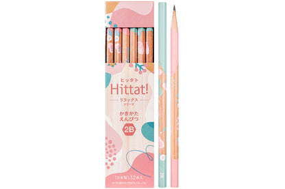 Uni Hittat! Pencils, 2B, Box of 12 (Bloom!)