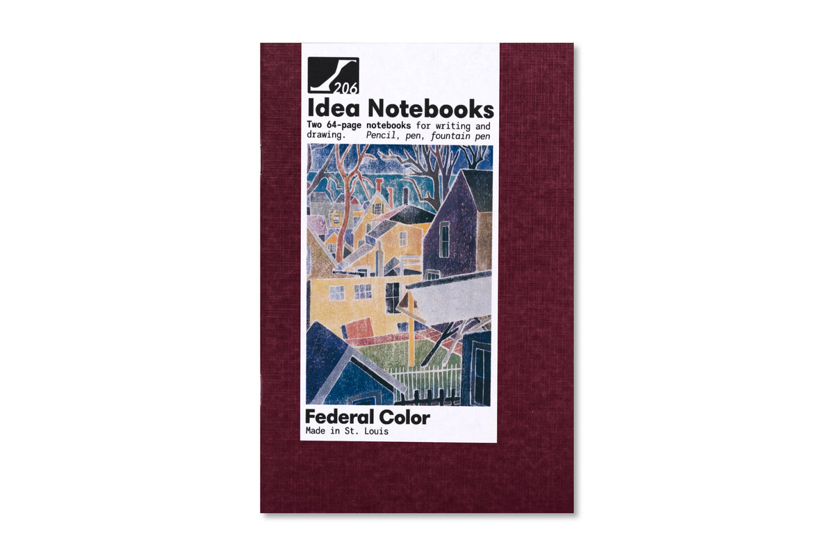 Idea Notebooks, Set of Two, Wine/White (4" x 6")
