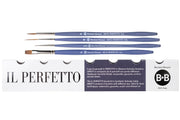 Il Perfetto Synthetic Kolinsky Brushes, Set of 4