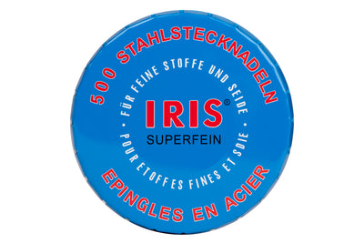 Iris Extra Fine Swiss Pins, Tin of 500