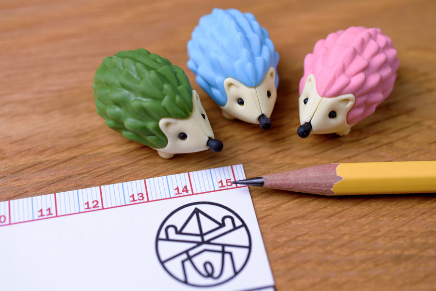 Iwako Random Puzzle Eraser — Hedgehogs