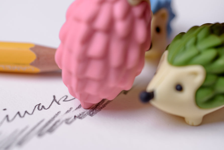 Iwako Random Puzzle Eraser — Hedgehogs