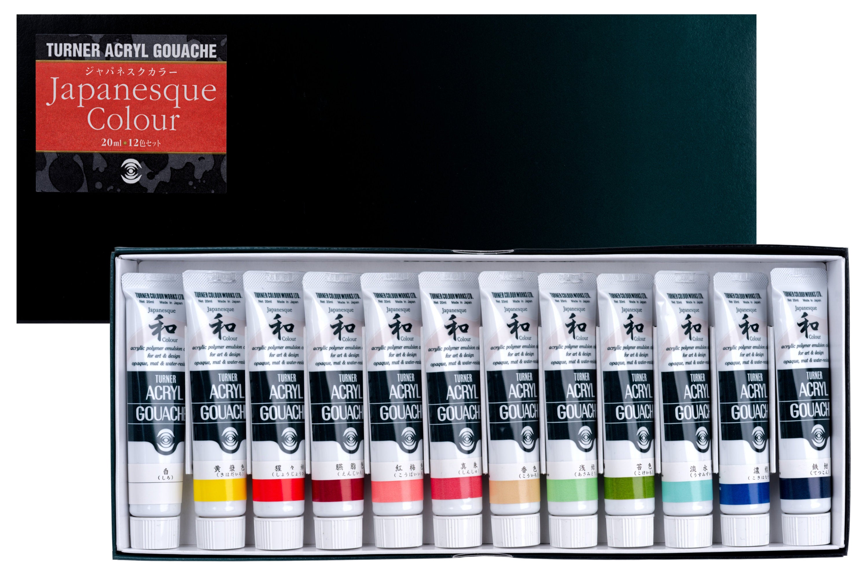 Turner Acryl Gouache, Japanesque Set of 12