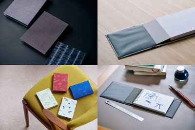 Kakimori Mini Note Cover, Shimada Grey