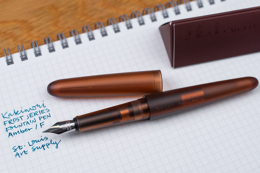 Kakimori Frost Fountain Pen, Amber