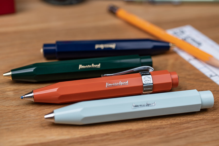 Sport Skyline Retractable Ballpoint Pen, Fox Orange