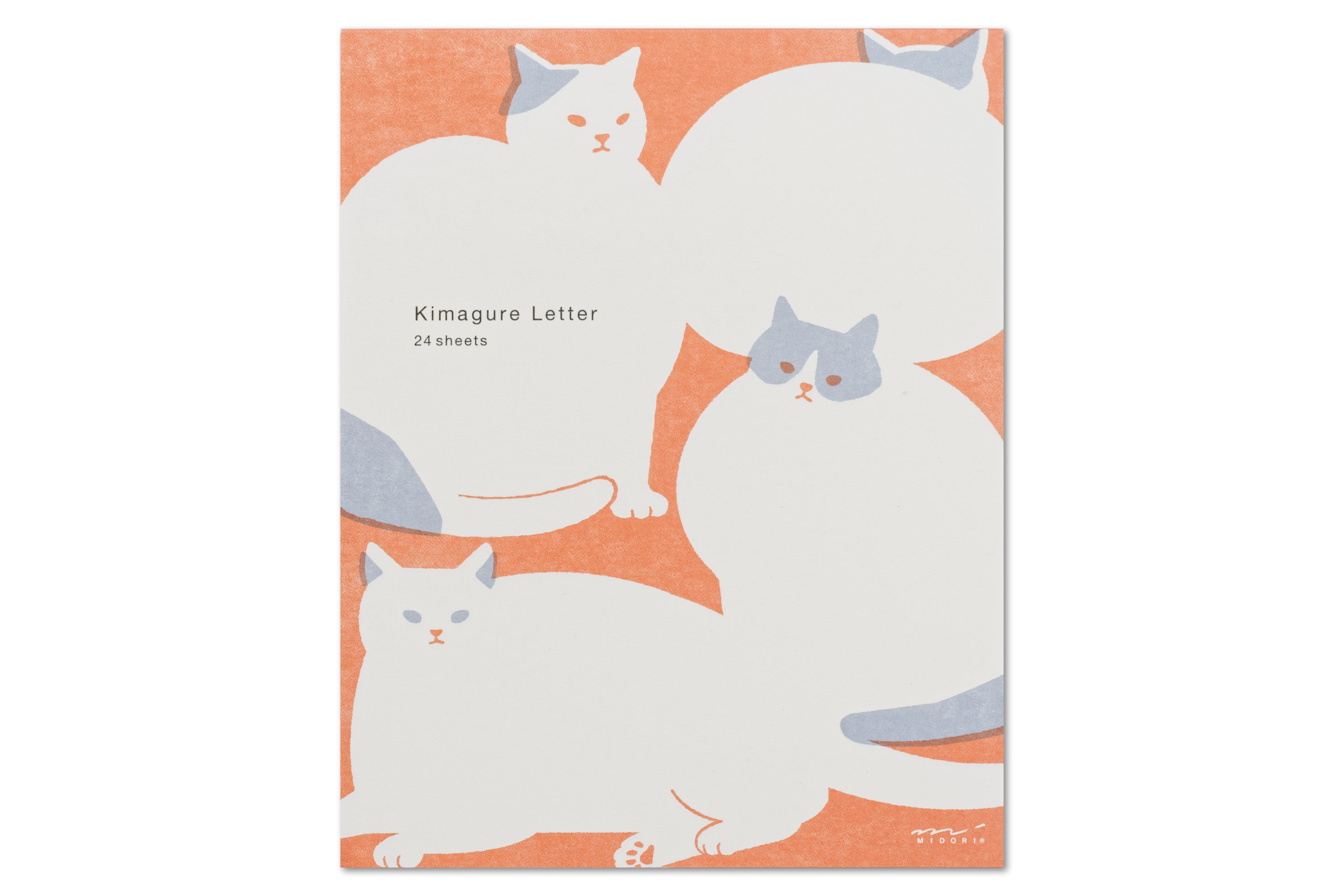 Kimagure Letter Pad, White Cats
