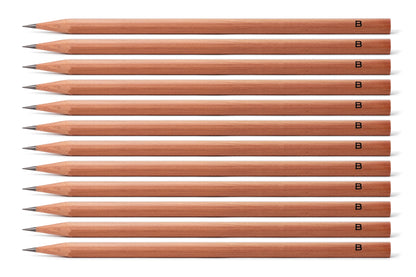 Kitaboshi Cedar Pencils, B, Set of 12