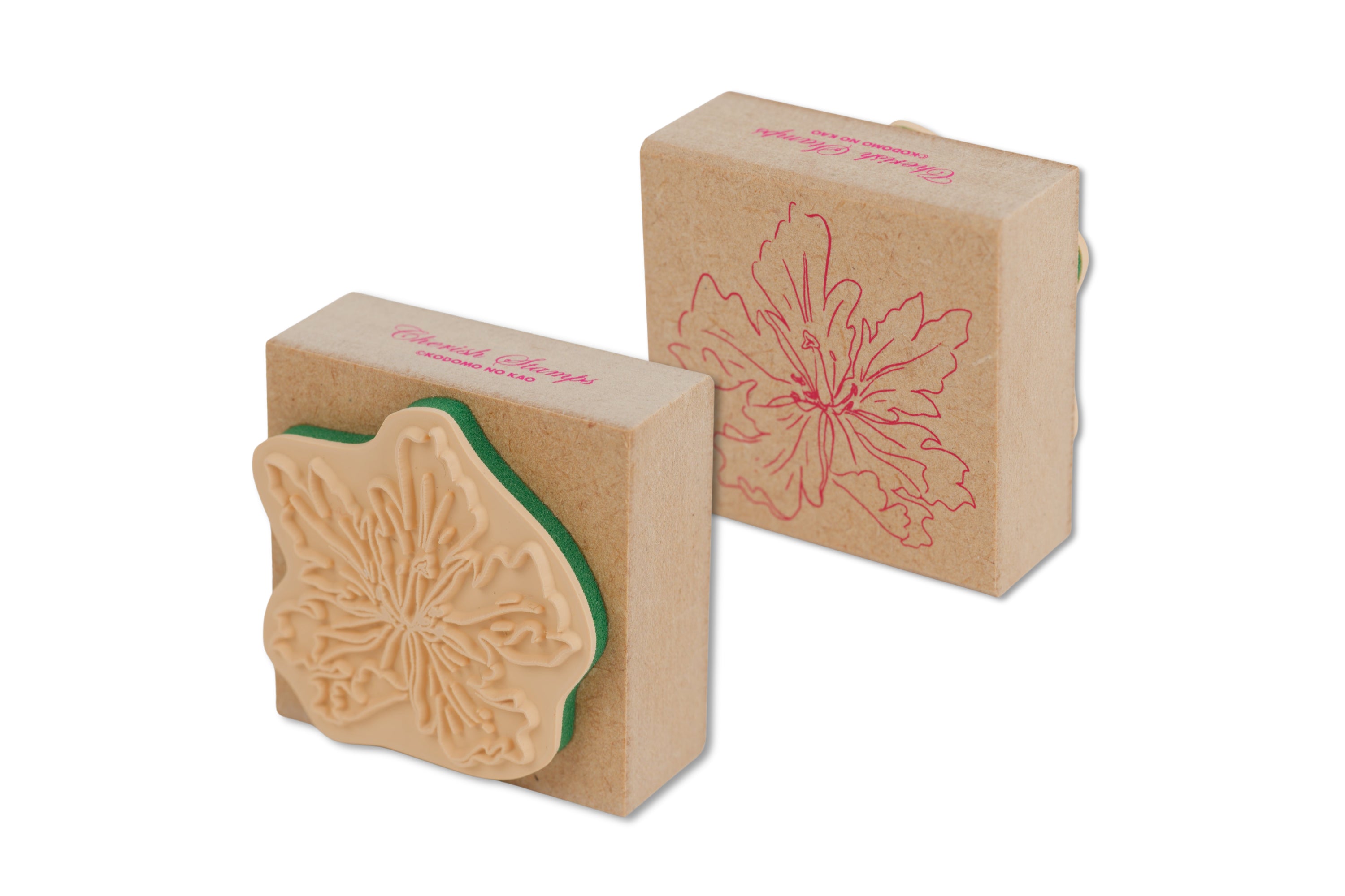 Flower Rubber Stamp, 1.8"