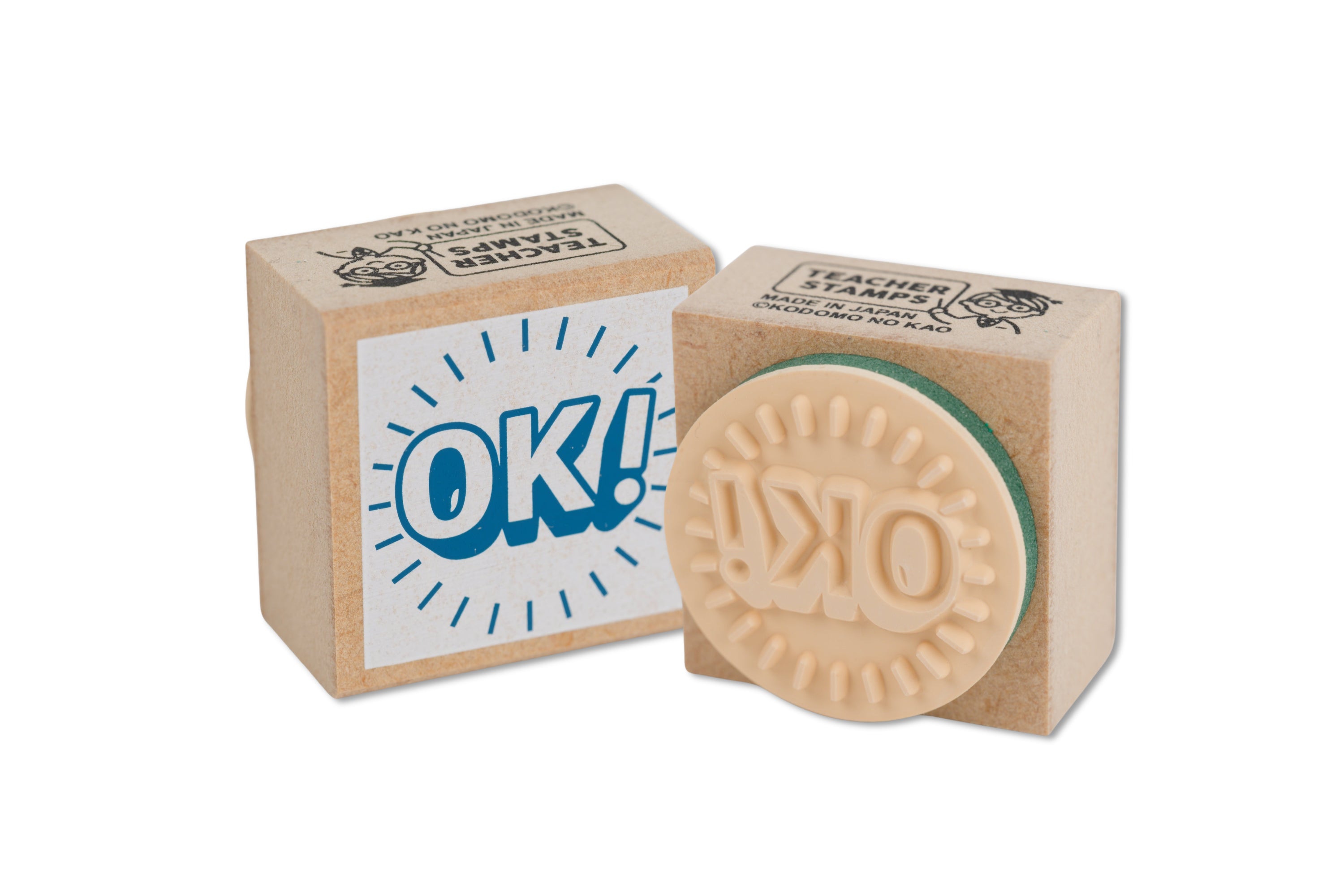 'OK!' Rubber Stamp, 1.25"