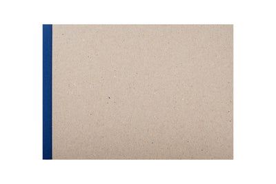 K&P Pasteboard Sketchbook, A5 Landscape, Blue Spine