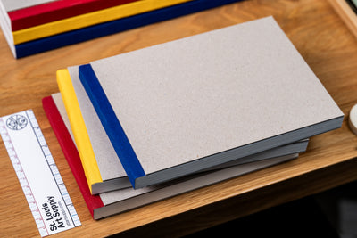 K&P Pasteboard Sketchbook, A5 Portrait, Yellow Spine