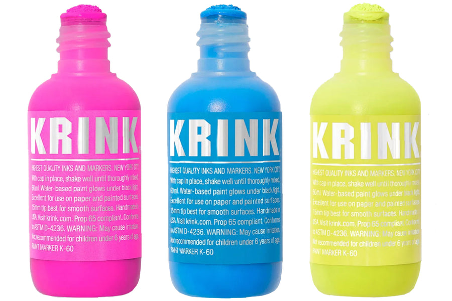 Krink K-60 Fluorescent Acrylic Marker Set