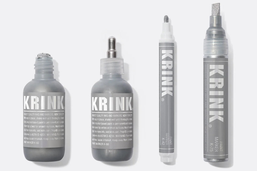 Krink Metallic Silver Marker Set