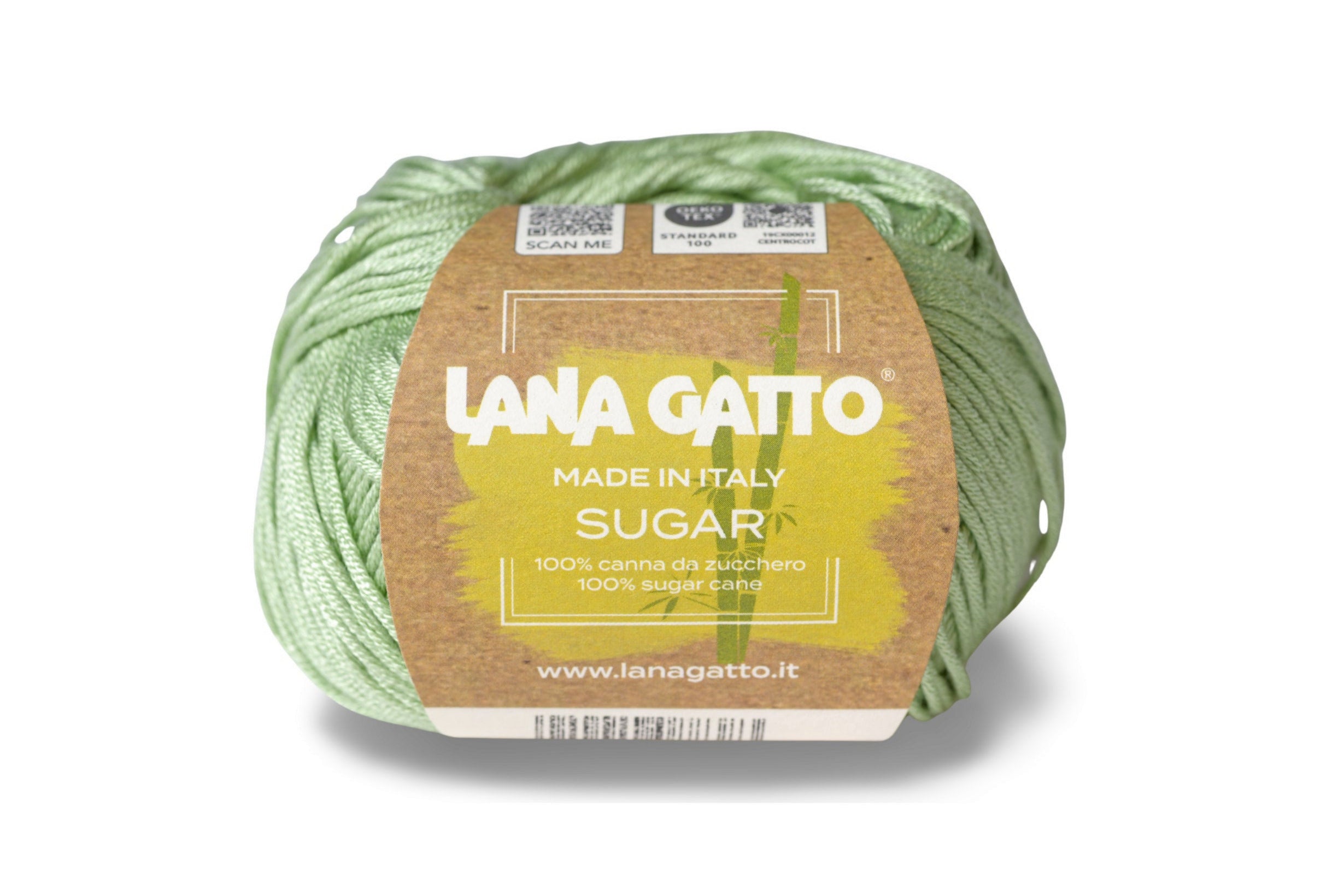 100% Sugar Cane Yarn, Celery Green