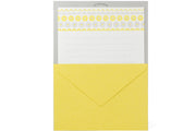 Letterpress stationery, yellow/daisies