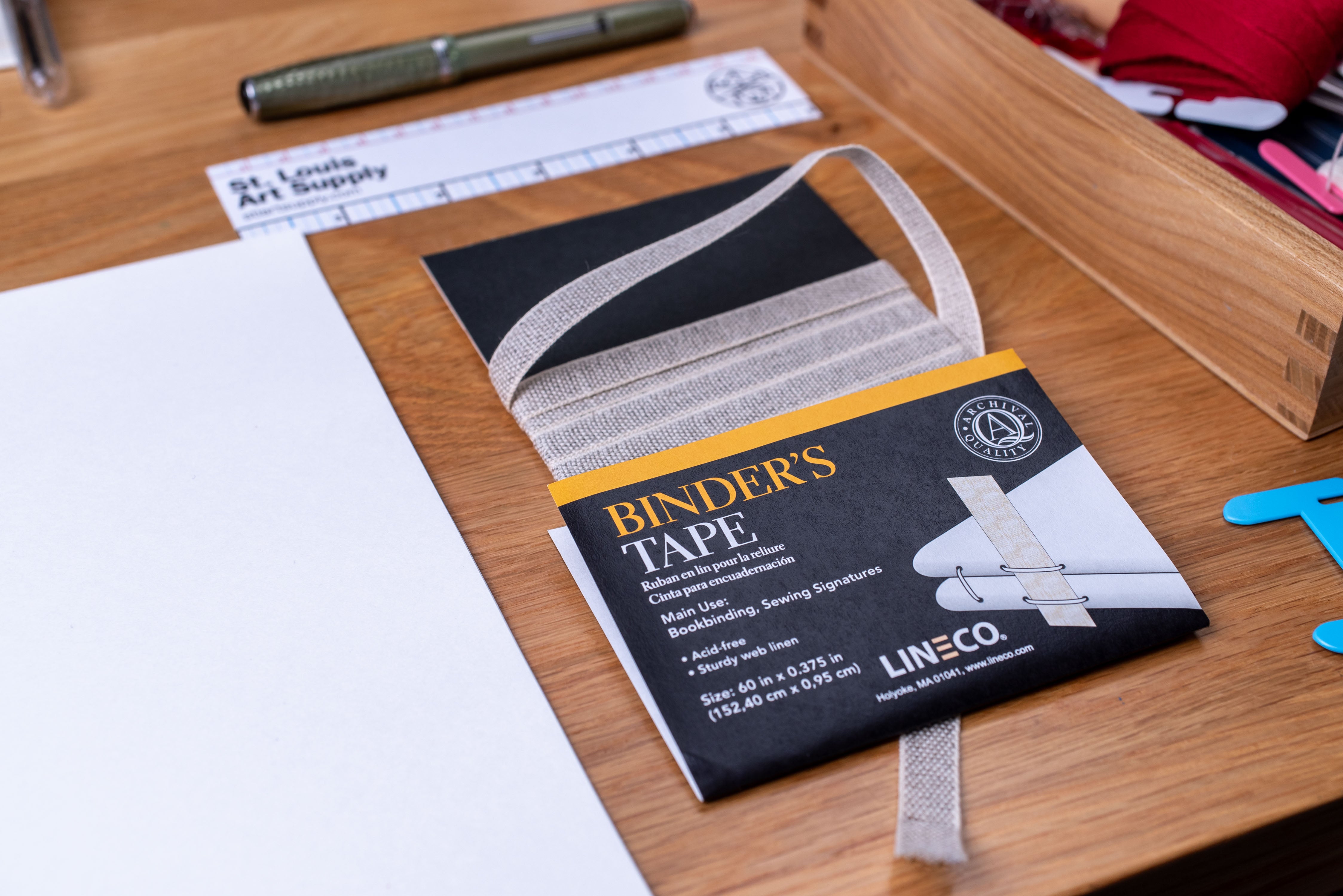 Linen Binder's Tape, 3/8" x 60"