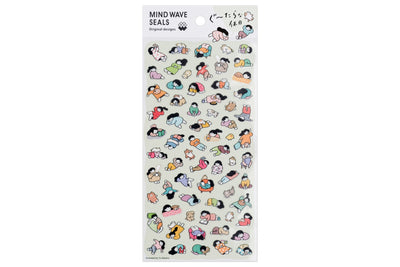 Lounging Girls Sticker Sheet