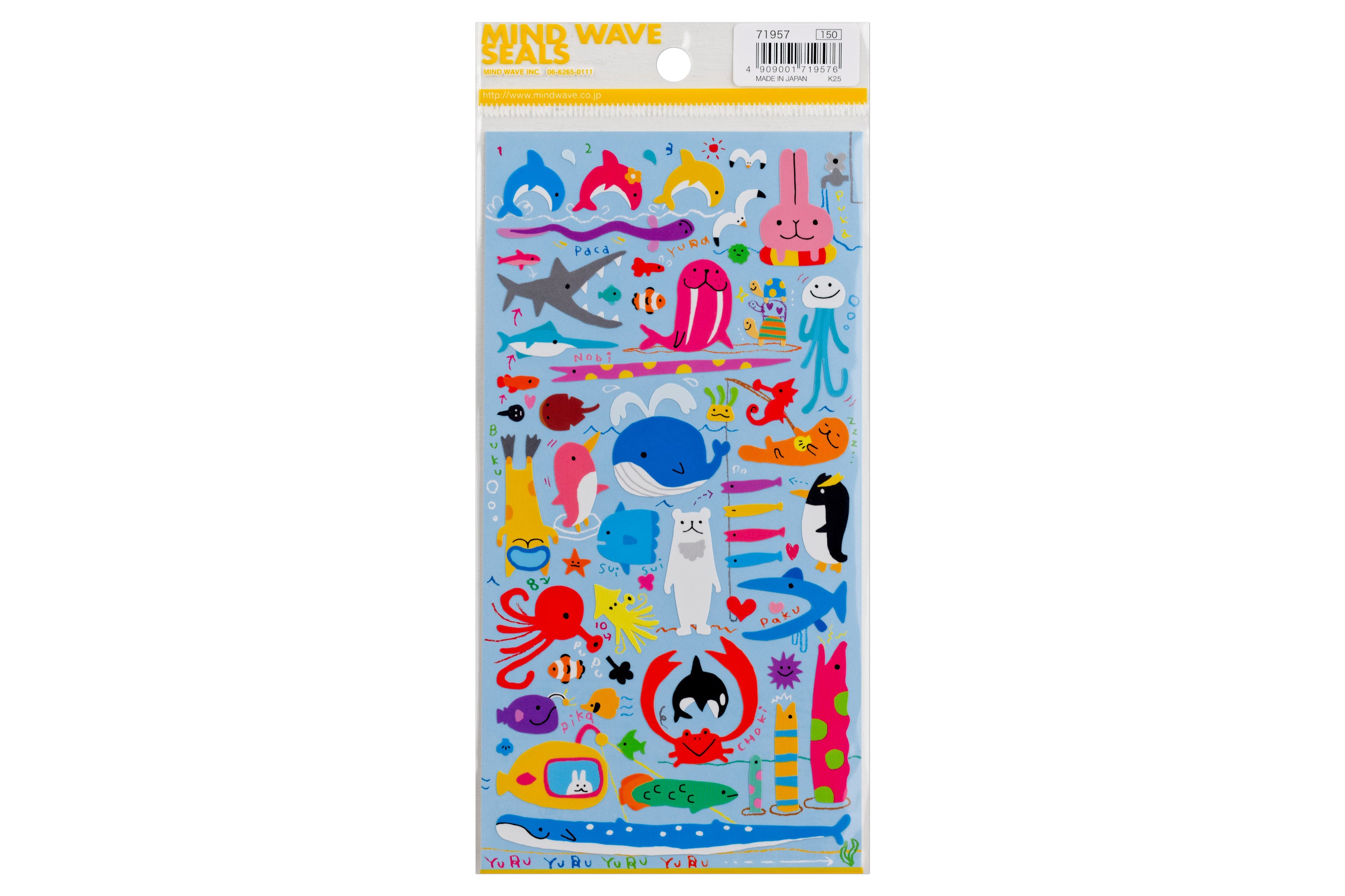 Ocean Creatures Sticker Sheet