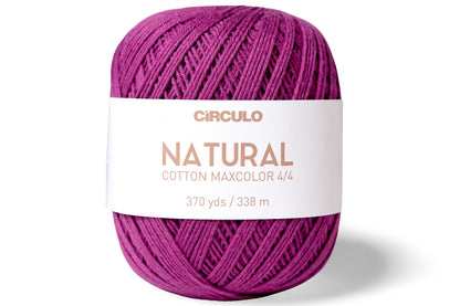 Natural Cotton Maxcolor 4/4 Yarn, #6375 Grape
