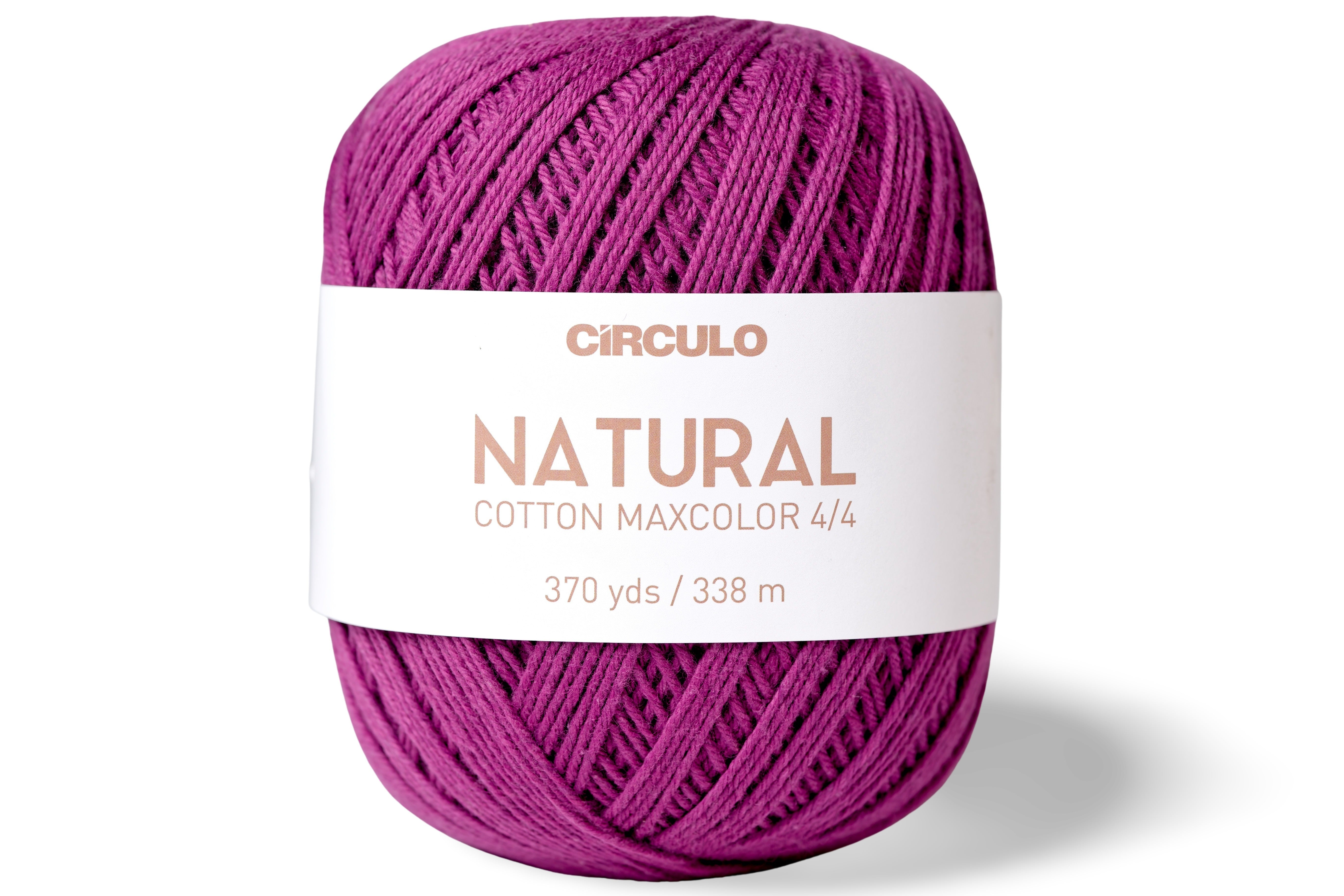 Natural Cotton Maxcolor 4/4 Yarn, #6375 Grape