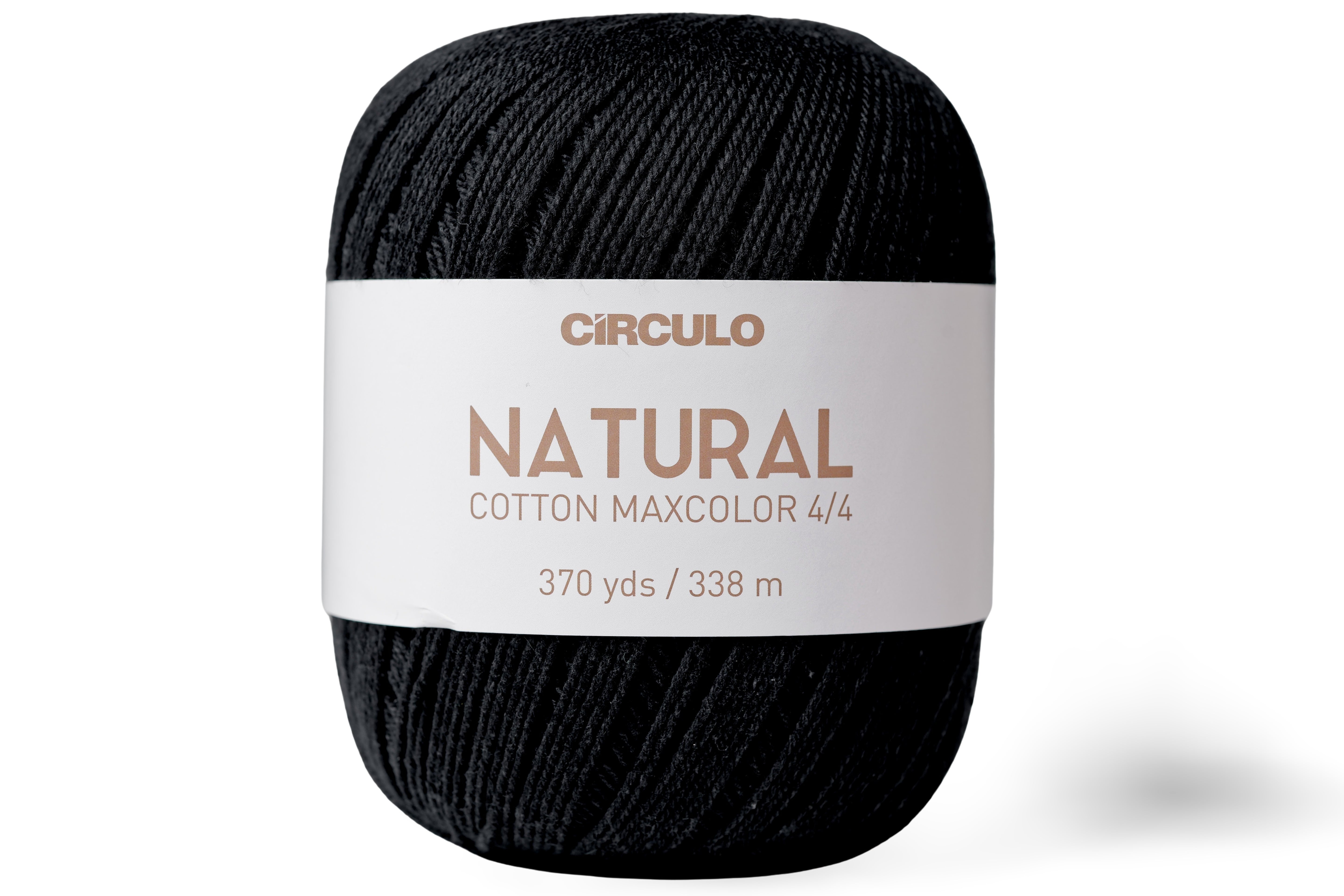 Natural Cotton Maxcolor 4/4 Yarn, #8990 Black