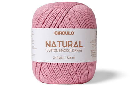 Natural Cotton Maxcolor 4/6 Yarn, #3390 Quartz