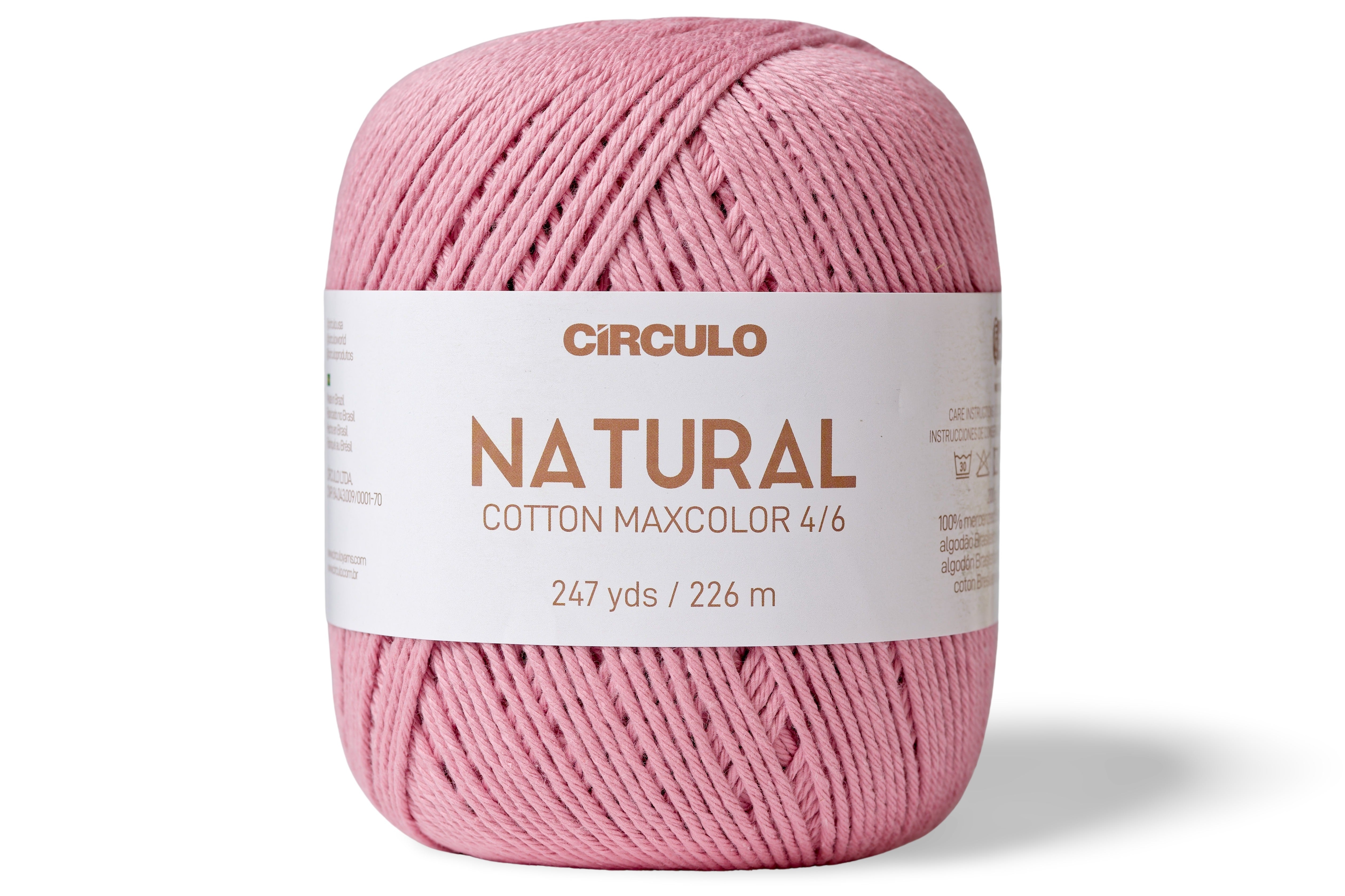 Natural Cotton Maxcolor 4/6 Yarn, #3390 Quartz