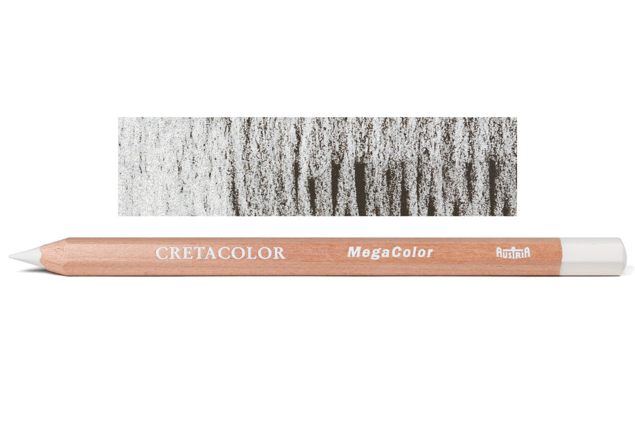 MegaColor Pencil, #01 Permanent White