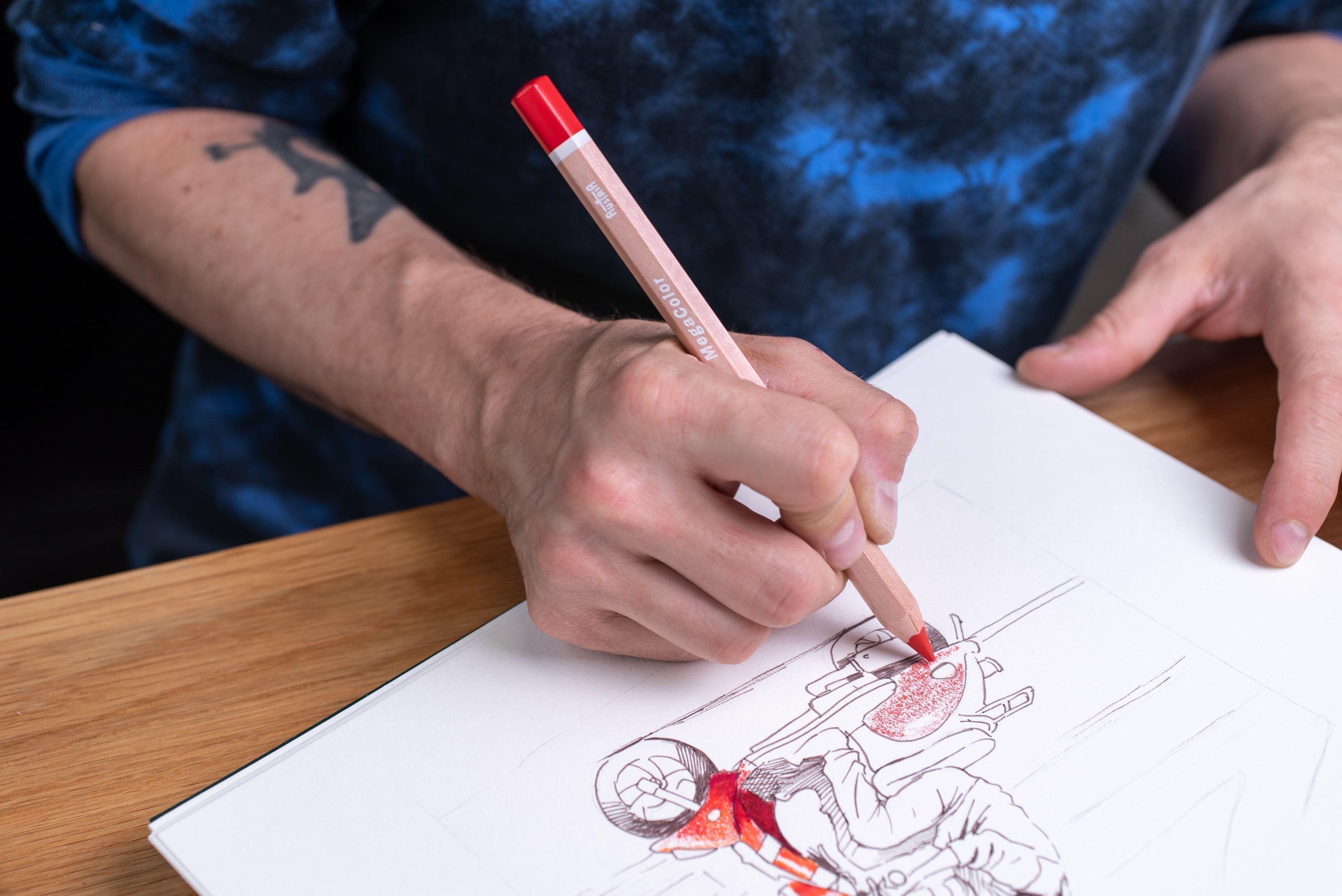 MegaColor Pencil, #13 Permanent Red Light