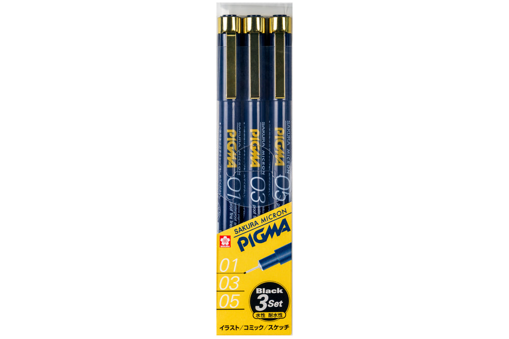 Fineliner Sakura Pigma Micron assorti zwart Fineliner Sakura Pigma Micron assorti zwart