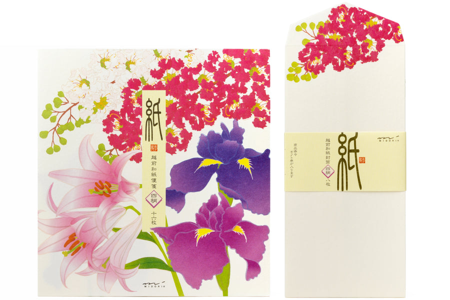 Midori Seasonal Letter Set, Summer 2023, Flowers