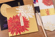 Midori Seasonal Letter Pad, Autumn 2023, Dahlia