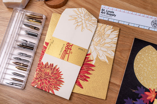 Midori Seasonal Envelopes, Autumn 2023, Dahlia