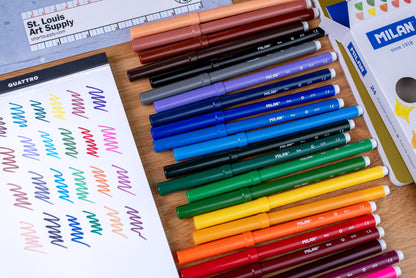 Milan 610 Fine-Tip Markers, Set of 24