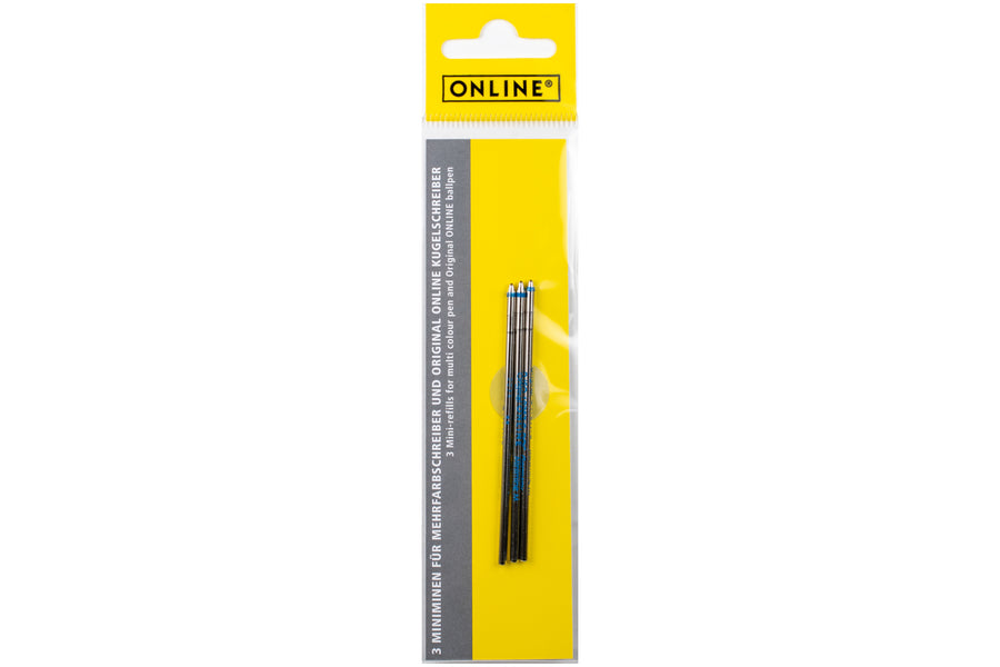 Minimine D1 Ballpoint Refills, Pack of 3