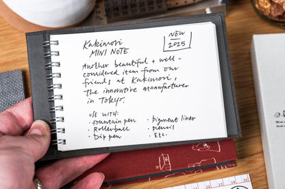Kakimori Mini Note Cover, Shimada Grey