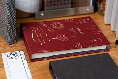 Kakimori Mini Note Cover, Palmehuset Red