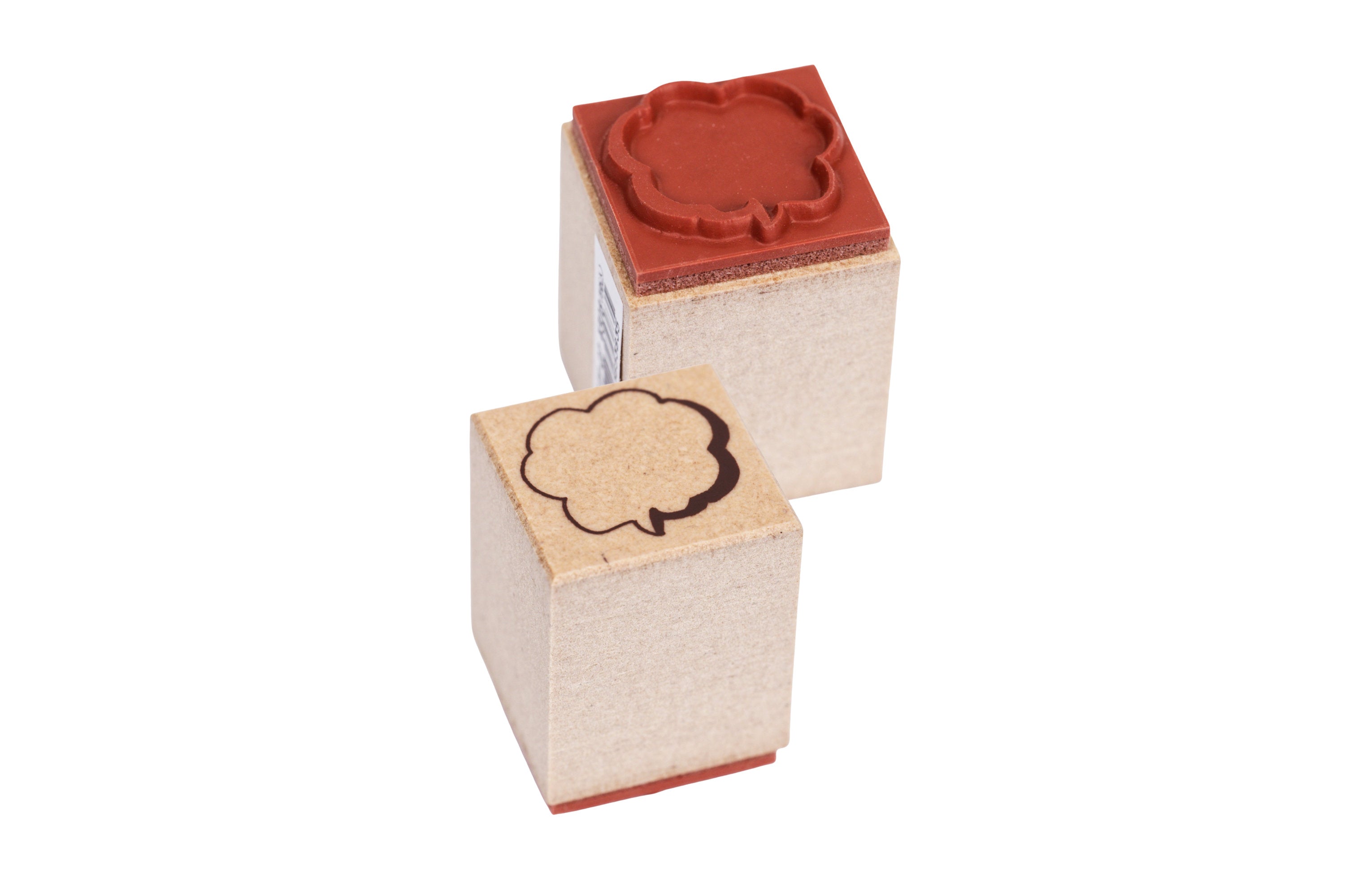 Speech Bubble Rubber Stamp, ¾"
